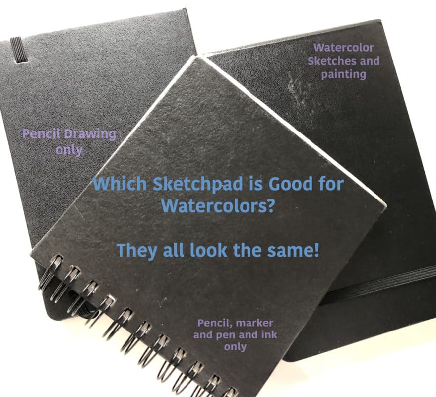 Watercolour sketchbooks and notebooks