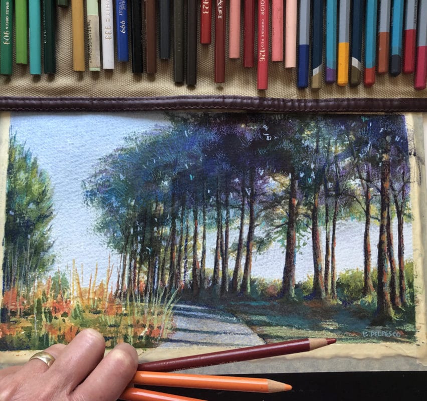 Mixed Media Techniques With POSCA Pastels & Colored Pencils 